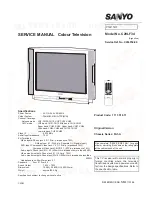 Предварительный просмотр 1 страницы Sanyo C29LF34 Service Manual