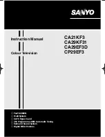 Sanyo CA21KF3 Instruction Manual preview