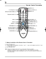 Предварительный просмотр 6 страницы Sanyo CA21KS2 Instruction Manual