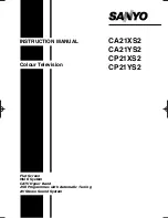 Sanyo CA21XS2 Instruction Manual preview