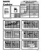 Sanyo Cadnica CP-1300SCR Specifications preview