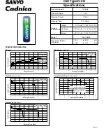 Sanyo Cadnica N-3U Specifications предпросмотр