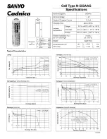 Sanyo Cadnica N-550AAS Specifications предпросмотр