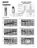 Sanyo Cadnica N-700AAC Specifications preview