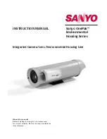 Preview for 1 page of Sanyo Camera Lens Instruction Manual