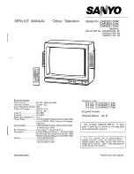 Preview for 1 page of Sanyo CAP3021TXW Service Manual