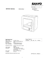 Preview for 1 page of Sanyo CD-45Y1T Service Manual