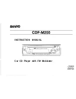 Preview for 1 page of Sanyo CDF-M200 Instruction Manual