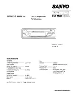 Sanyo CDF-M200 Service Manual preview