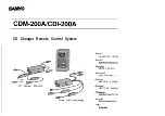 Preview for 1 page of Sanyo CDM-200A Operating Instructions