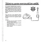 Preview for 6 page of Sanyo CDP-1000 Instruction Manual