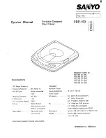 Sanyo CDP-150 Service Manual preview