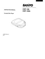 Sanyo CDP-195 Instruction Manual preview