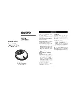 Sanyo CDP-244 Instruction Manual предпросмотр