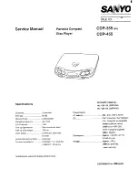 Sanyo CDP-355 Service Manual предпросмотр