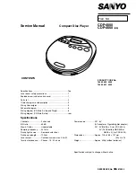 Sanyo CDP-4500 Service Manual preview