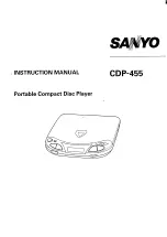 Sanyo CDP-455 Instruction Manual предпросмотр