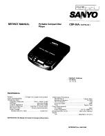 Предварительный просмотр 1 страницы Sanyo CDP-55A Service Manual