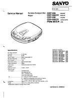 Sanyo CDP-865 Service Manual предпросмотр