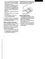 Предварительный просмотр 8 страницы Sanyo CDP-865CR Instruction Manual