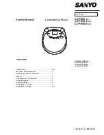 Preview for 1 page of Sanyo CDP-990 Service Manual