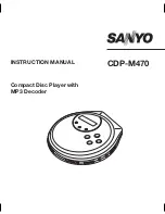 Sanyo CDP-M470 Instruction Manual preview