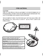 Preview for 2 page of Sanyo CDP-M470 Instruction Manual