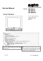 Preview for 1 page of Sanyo CE14A2-C Service Manual