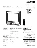 Preview for 1 page of Sanyo CE14SA4 Service Manual