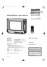 Preview for 1 page of Sanyo CE14SP4R Service Manual