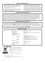 Preview for 2 page of Sanyo CE17LC4-C Service Manual