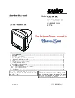 Preview for 1 page of Sanyo CE21A2-C Service Manual