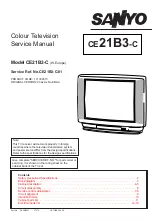 Preview for 1 page of Sanyo CE21B3-C Service Manual