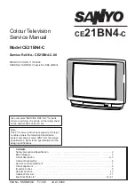 Sanyo CE21BN4-C Service Manual preview