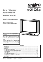 Sanyo CE21C6-C Service Manual preview