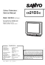 Sanyo CE21D3-C Service Manual preview