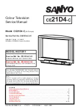 Sanyo CE21D4-C Service Manual preview