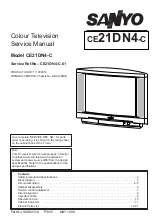 Предварительный просмотр 1 страницы Sanyo CE21DN4-C Service Manual