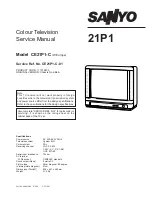 Preview for 1 page of Sanyo CE21P1-C Service Manual