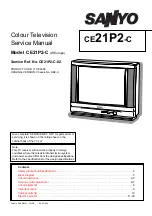 Preview for 1 page of Sanyo CE21P2-C Service Manual