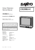 Preview for 1 page of Sanyo CE25B2-C Service Manual