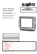 Preview for 1 page of Sanyo CE25B3-C Service Manual