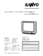 Preview for 1 page of Sanyo CE28DF1-C Service Manual