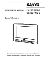 Sanyo CE28DFN2-B Instruction Manual preview