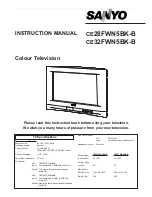 Sanyo CE28FWN5BK-B Instruction Manual preview
