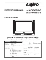 Sanyo CE28FWN6BK-B Instruction Manual preview