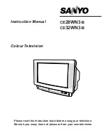 Preview for 1 page of Sanyo CE28WN3-B Instruction Manual