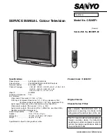 Sanyo ce29ef1 Service Manual preview