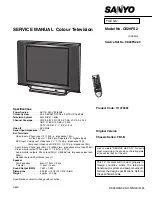 Sanyo CE29FS2 Service Manual preview