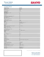 Предварительный просмотр 2 страницы Sanyo CE32FD90-B Specification Sheet